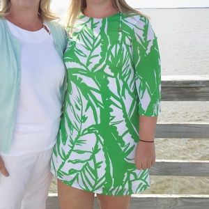 Lily Pulitzer Green and White Dress